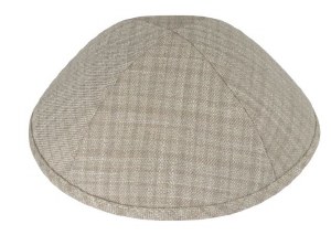 Picture of iKippah Tan Plaid Size 3